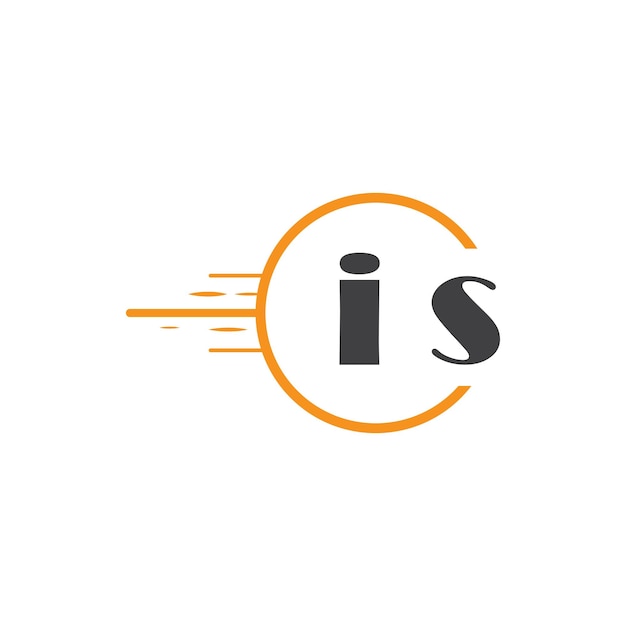 es el logotipo inicial del monograma con un diseño de estilo círculo