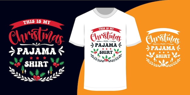 Esta es mi camisa de pijama de navidad diseño de camiseta de navidad