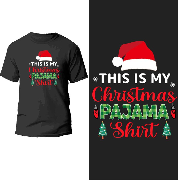 Vector este es mi diseño de camisa de pijama de navidad.