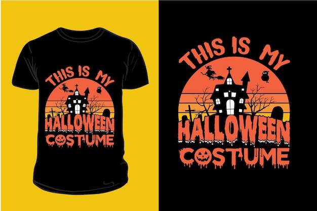 este es mi diseño de camiseta de disfraz de Halloween