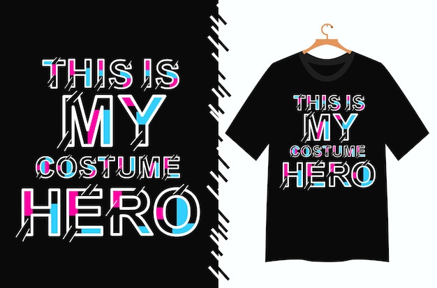 Este es mi diseño de camiseta de héroe de vestuario