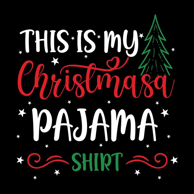 Este es mi diseño de camiseta de pijama navideño.