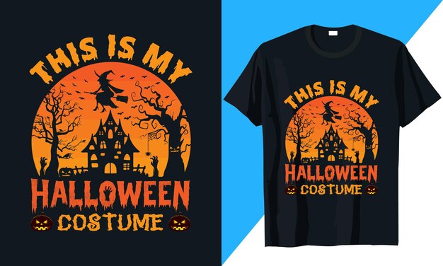 Este es mi disfraz de Halloween Diseño de camiseta de Halloween