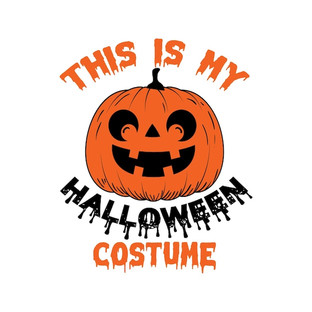 Este es mi gráfico vectorial de disfraz de Halloween para camiseta