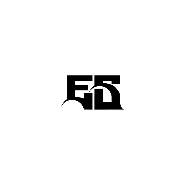 ES monograma logotipo diseño carta texto nombre símbolo monocromo logotipo alfabeto carácter simple logotipo