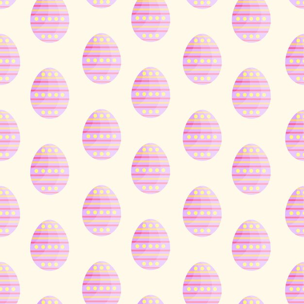 Este es un patrón sin costuras con huevos de Pascua