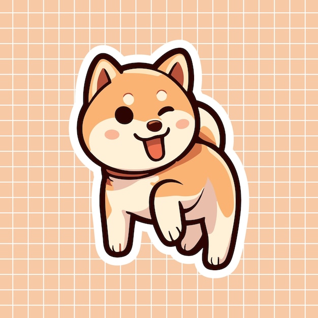 Es una pegatina para perros Shiba Inu.