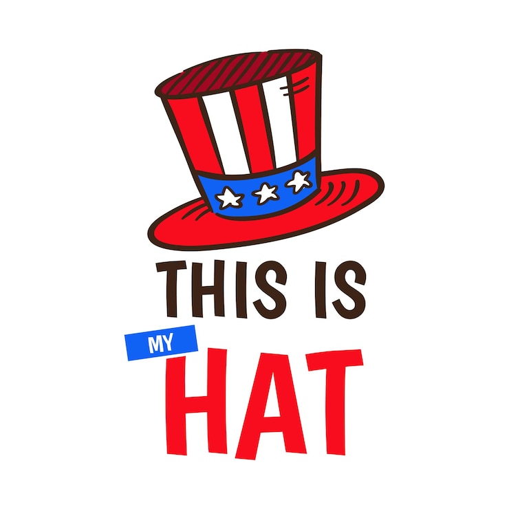 Vector esta es la plantilla de diseño de vectores celebrada por el día nacional del sombrero de my hat