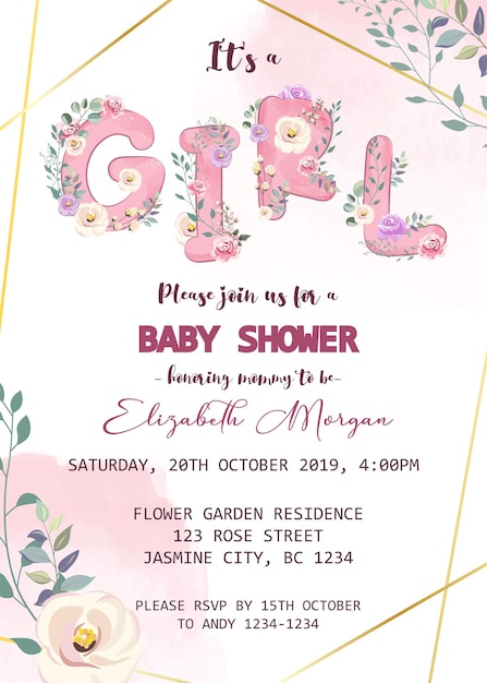 Es una plantilla de invitación de niño.