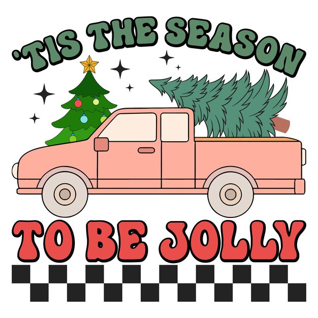 Es la temporada para ser Jolly Sublimation y Retro Design