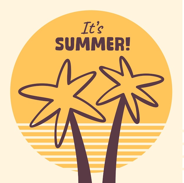 Es el verano Tropical Square Insignia
