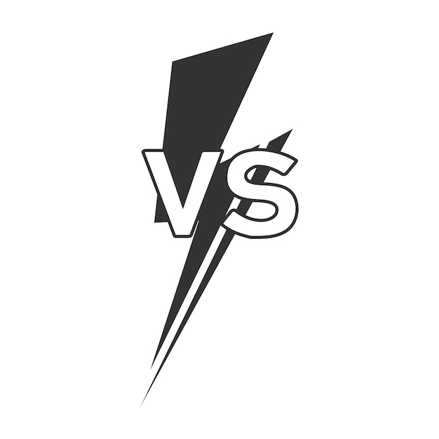 Esto es versus el diseño de ilustraciones vectoriales de iconos