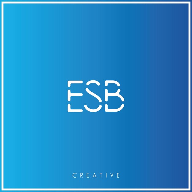 ESB Premium Vector último diseño de logotipo diseño creativo de logotipo vector ilustración monograma de logotipo mínimo