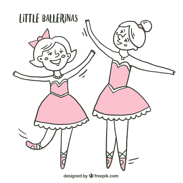 Esboza las pequeñas bailarinas