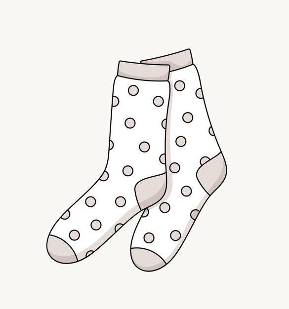 Esbozo de conceptos de calcetines creatividad minimalista y arte moda y estilo ropa de moda para el frío