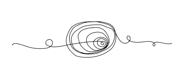 Esbozo dibujado a mano de enredos garabateados Escriptura abstractamente garabateada Ilustración vectorial