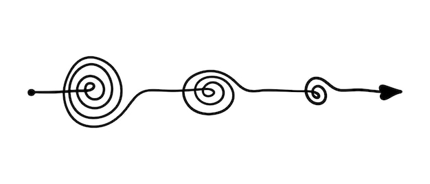 Esbozo dibujado a mano de enredos garabateados Escriptura abstractamente garabateada Ilustración vectorial