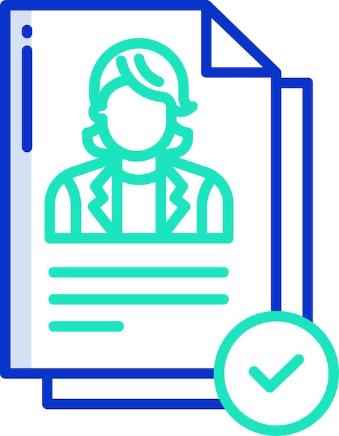 Esbozo del documento de declaración Ilustración vectorial en color