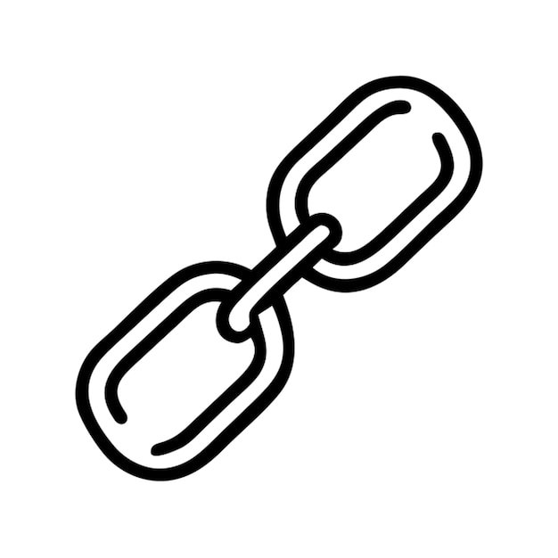 esbozo del icono de la cadena de enlace