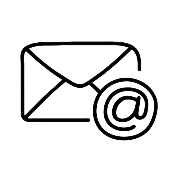 Esbozo del icono del correo electrónico