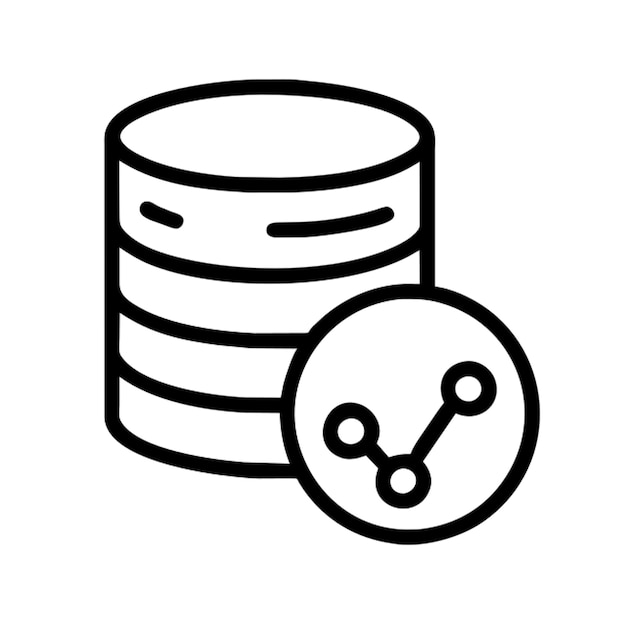 esbozo del icono de los datos