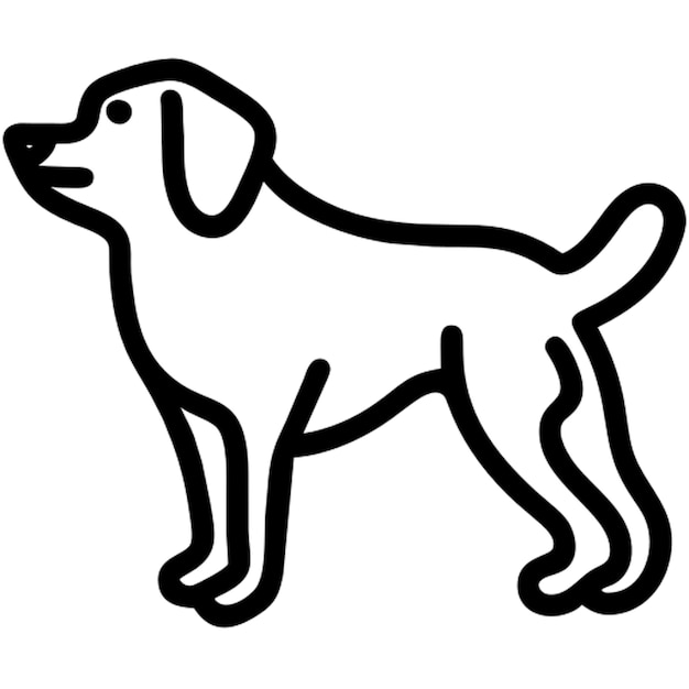 Esbozo del icono de entrenamiento de perros