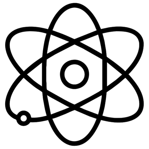 Esbozo del icono de la física cuántica