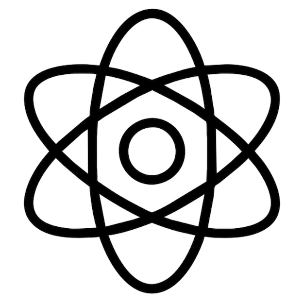 Esbozo del icono de la física cuántica