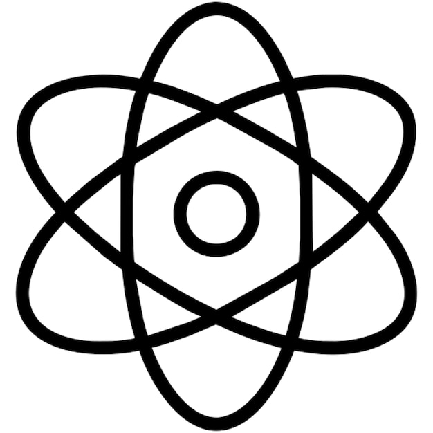 Esbozo del icono de la física cuántica