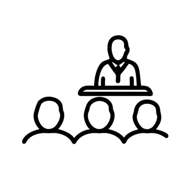 Esbozo del icono de la formación de los profesores