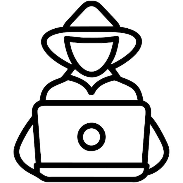 Esbozo del icono del hacker