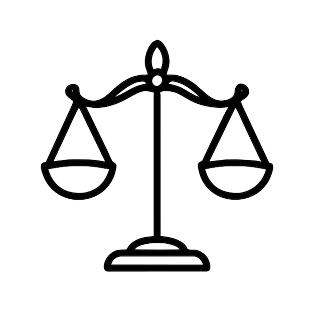 Esbozo del icono de la justicia