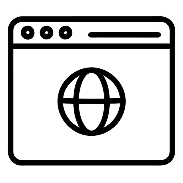 esbozo del icono del sitio web