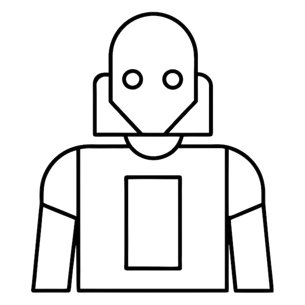 Esbozo de la ilustración vectorial del icono de la tecnología digital Ilustración vectoria del ícono de la tecnologia digital