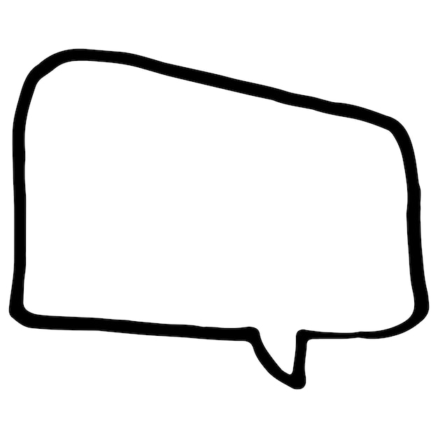 Vector esbozo de línea delgada de burbuja de habla ilustración lineal de chat de comunicación del diálogo del cliente en blanco t