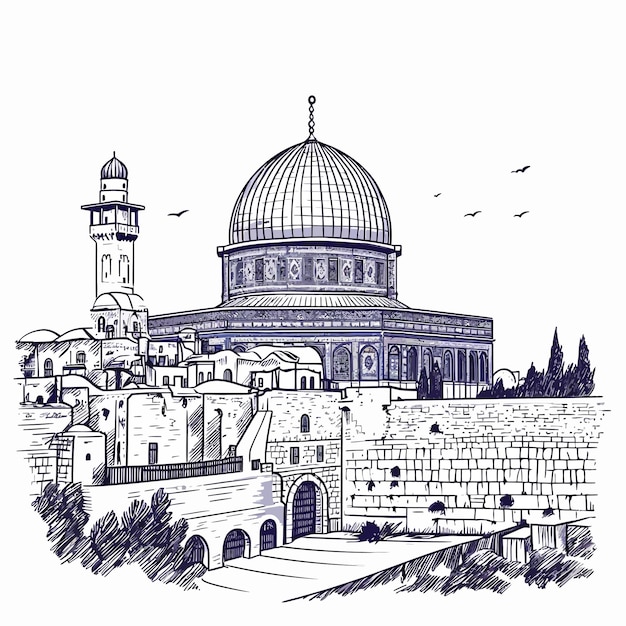 Esbozo de la mezquita de al-aqsa