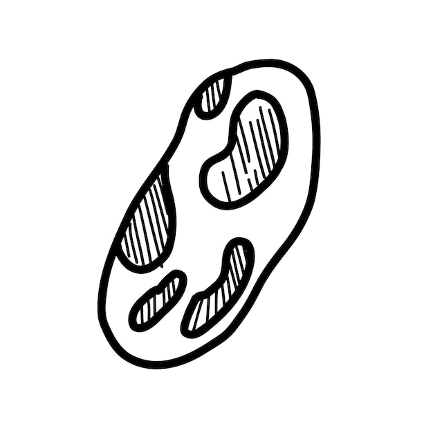 Esbozo de piedra Ilustración vectorial al estilo de un garabato