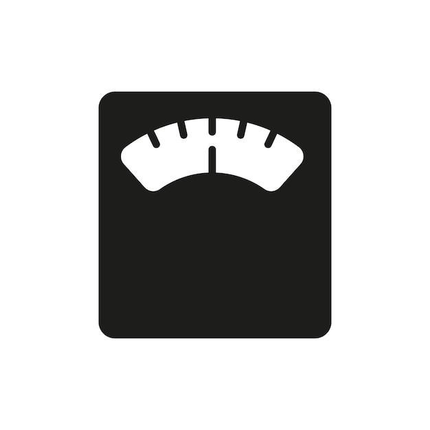 Escala de baño icono vectorial diseño básico simple y moderno