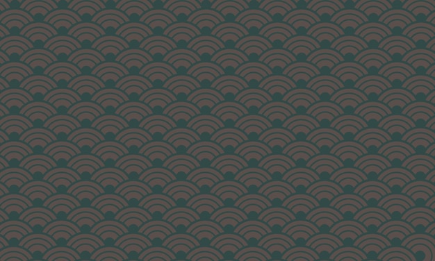 Escala cruzada de curva redonda en patrón sin costuras. Patrón para textil.