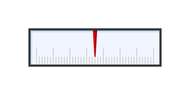 Vector escala de medición baja a alta velocímetro o barómetro nivel de calificación de combustible ilustración vectorial