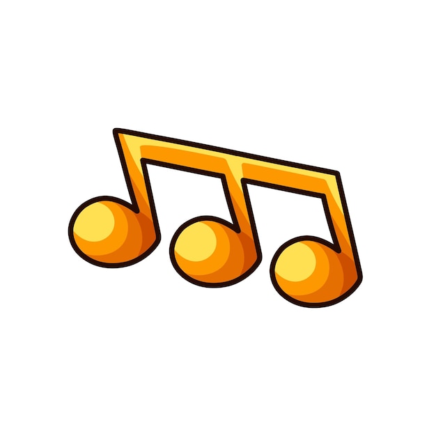 Escala musical minimalista aislada en un fondo blanco Ilustración vectorial
