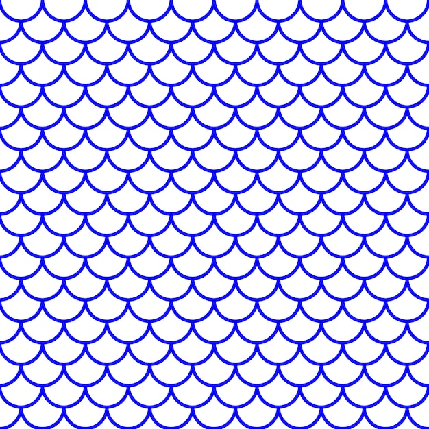 Escala de peces de niña. Ilustración vectorial