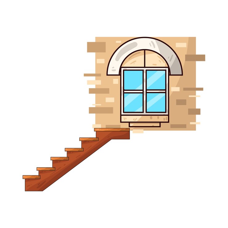 Vector la escalera