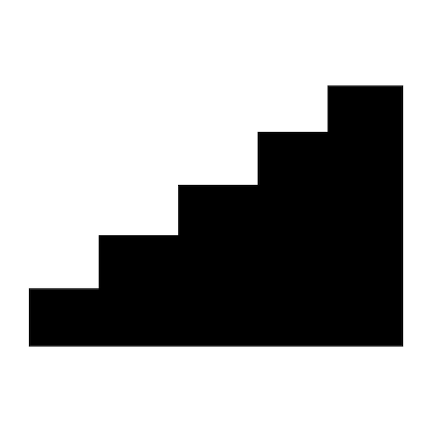 Escaleras icono logo vector plantilla de diseño