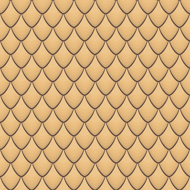 Escamas de dragón de madera con textura vectorial con patrón sin costuras