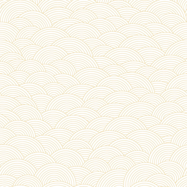 Escamas de pescado de estilo asiático abstracto patrón sin costuras Vector geométrico Línea arte impresión tela papel