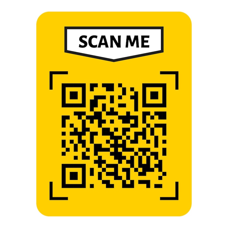 Vector escanéame código qr diseño código qr para transferencia de texto de pago con el botón escanearme ilustración vectorial