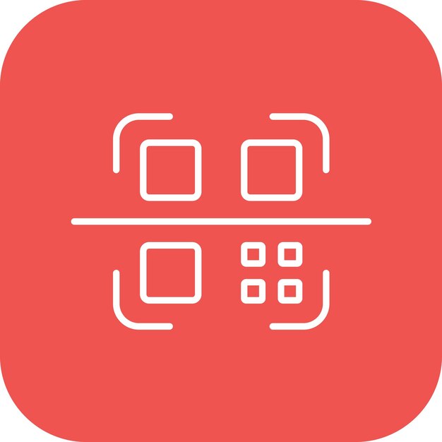 Escanear la imagen vectorial del icono del código Qr Se puede utilizar para la tienda web