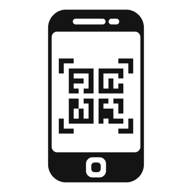 Escaneo del código QR del teléfono inteligente para el pago móvil
