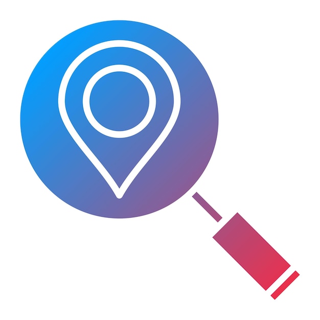 Escaneo de la imagen vectorial del icono de ubicación Se puede utilizar para el mapa y la navegación